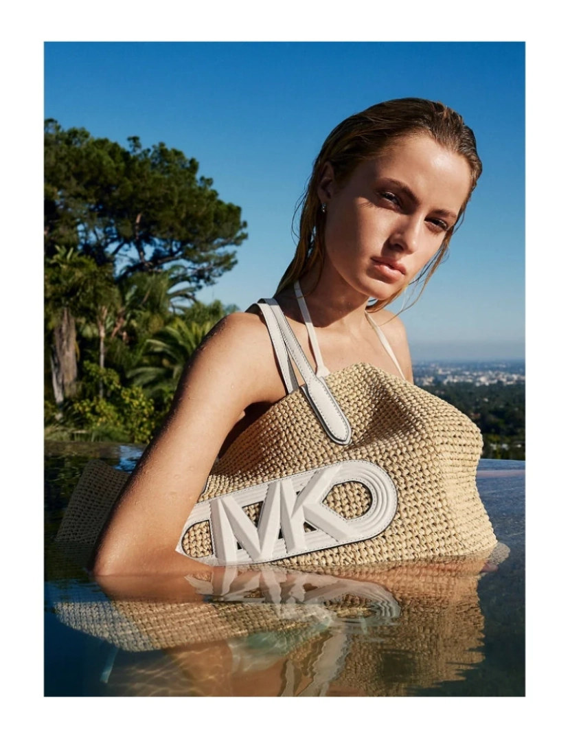 imagem de Michael Kors Bege Tote Bolsas de mulheres5