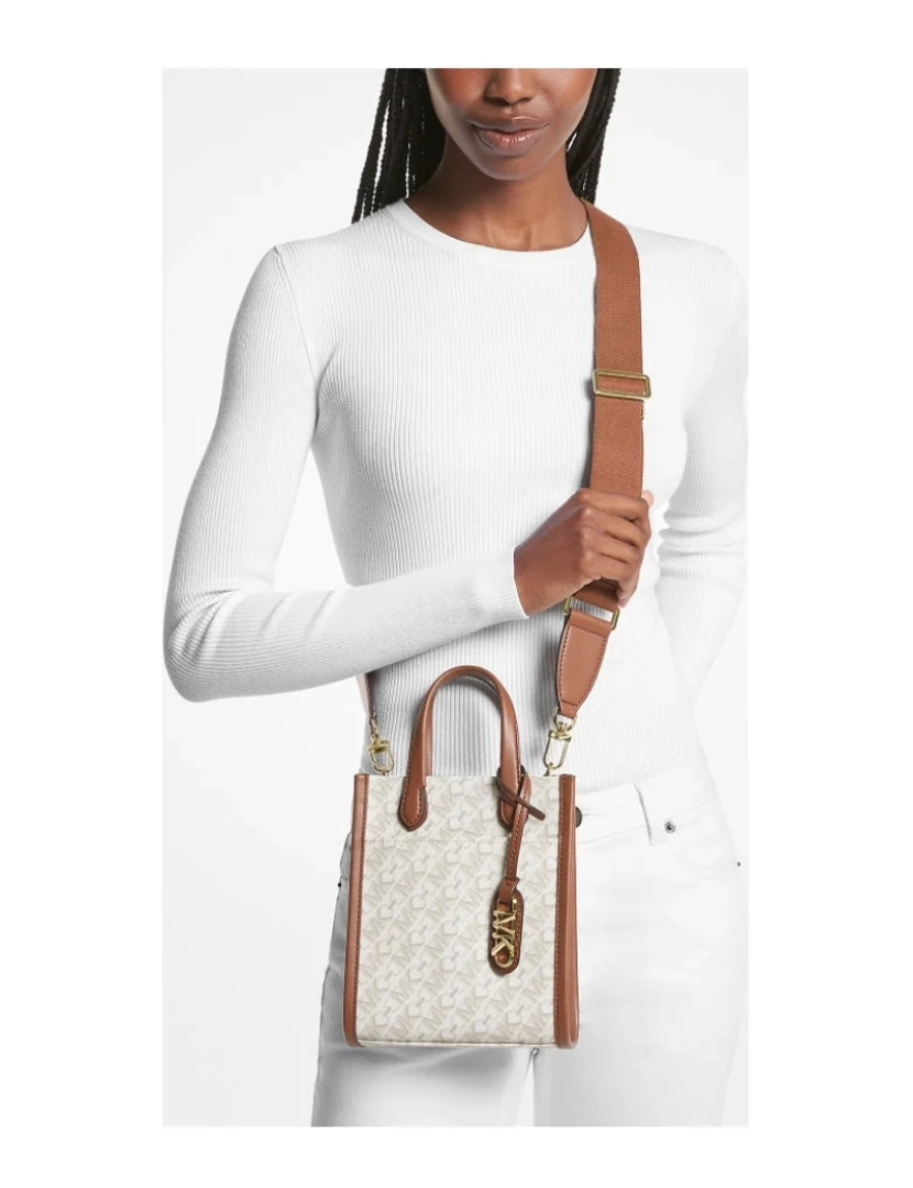 imagem de Michael Kors Bege Cross Body Bags Womens Bags4