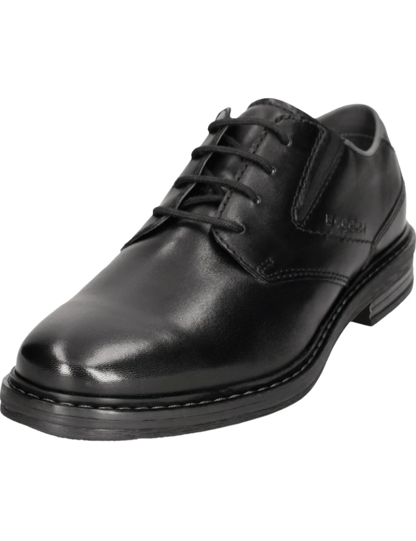 Bugatti - Bugatti Preto Formal Shoes Calçados Masculinos