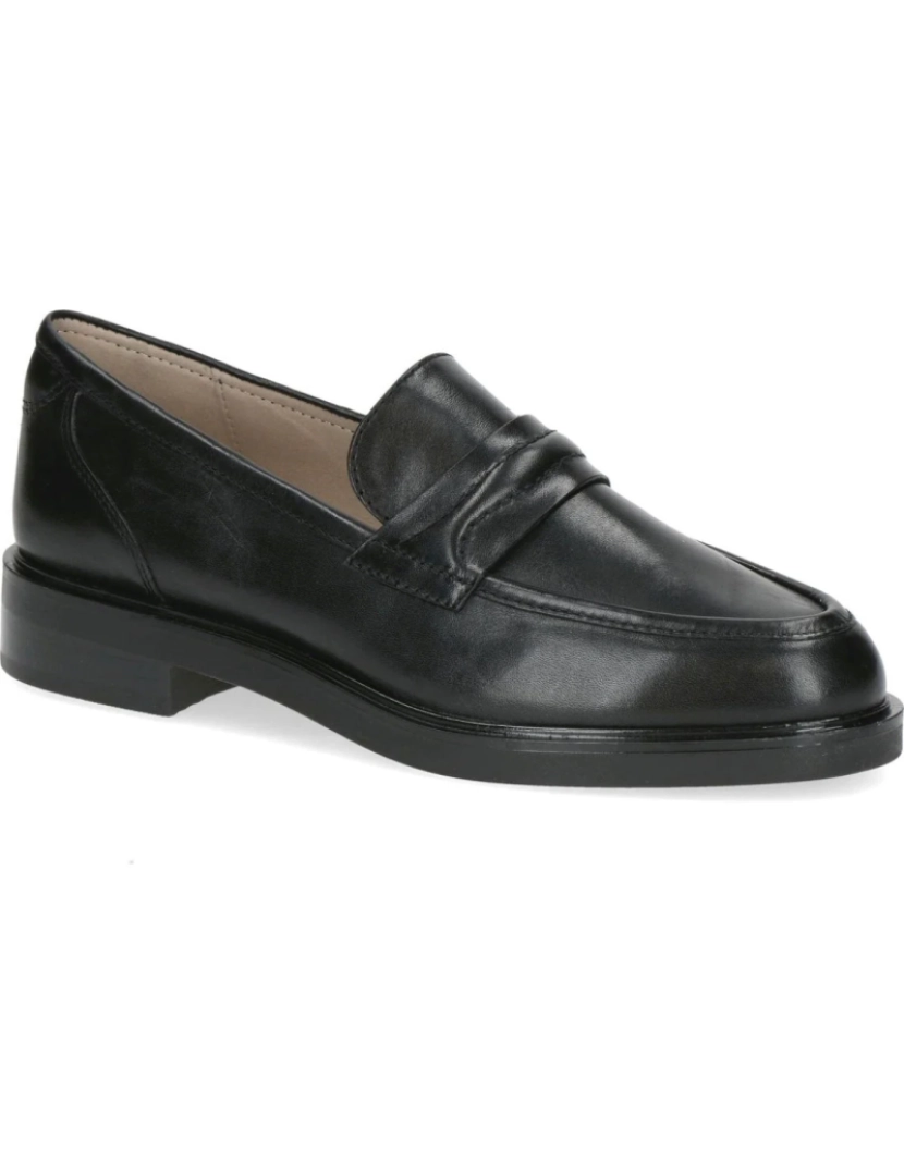 imagem de Caprice Black Loafers sapatos femininos2