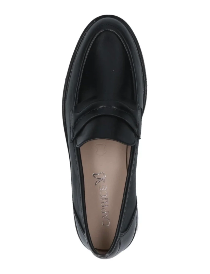 imagem de Caprice Black Loafers sapatos femininos6