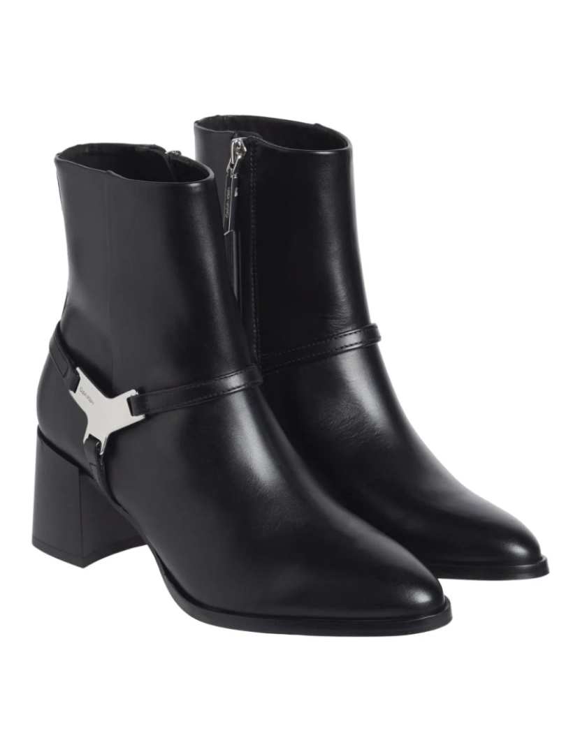 Calvin Klein - Calvin Klein Preto Booties Calçados Femininos