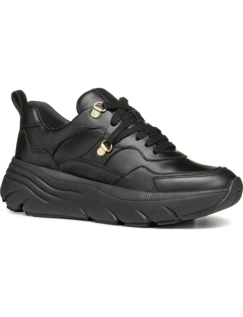 Geox - Geox Black Trainers Calçados Femininos