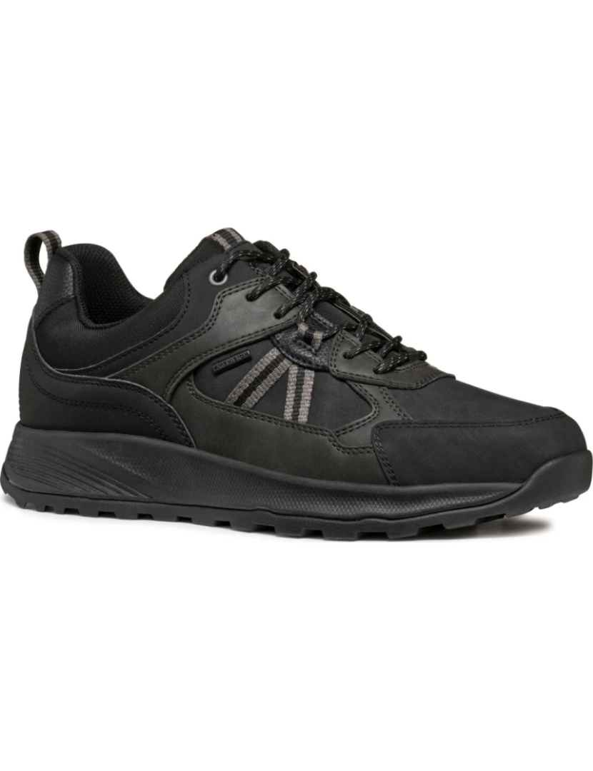 Geox - Geox Black Trainers Calçados Masculinos