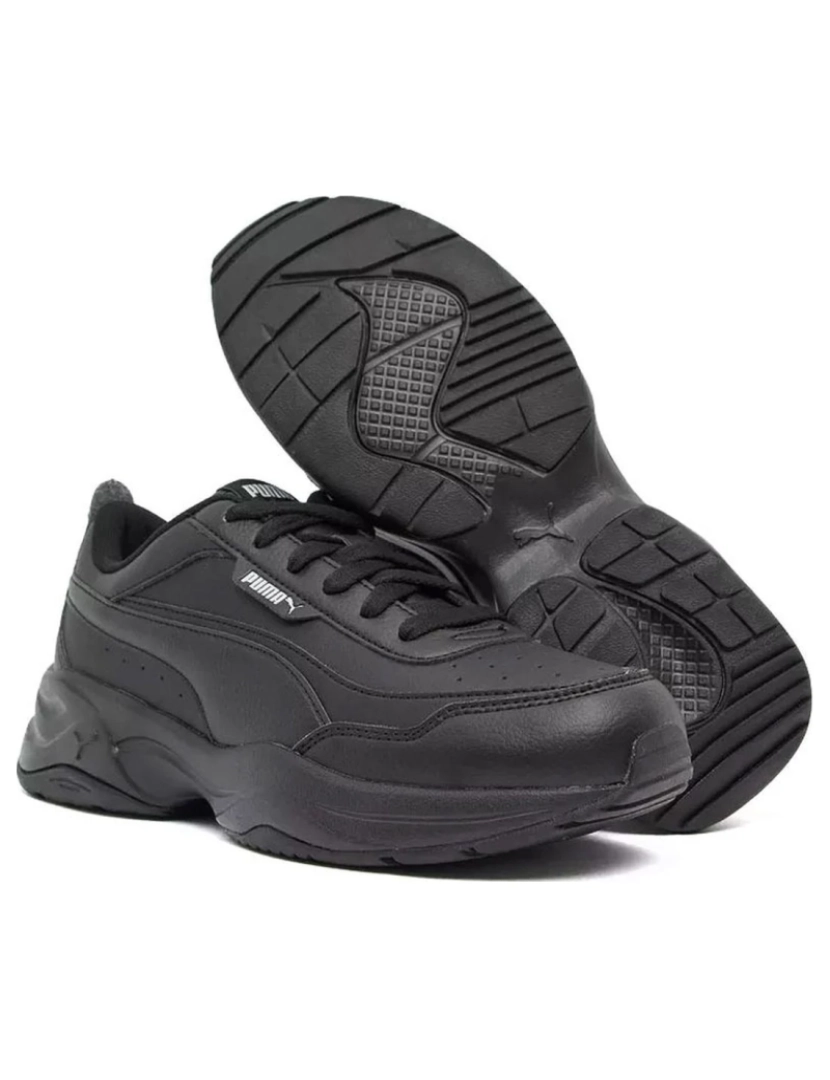 Puma - Puma preto treinadores sapatos femininos