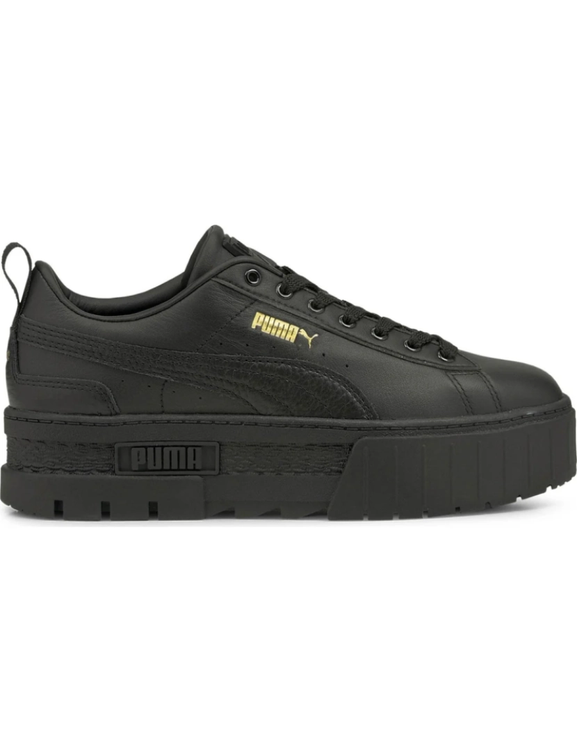 imagem de Puma preto treinadores sapatos femininos3