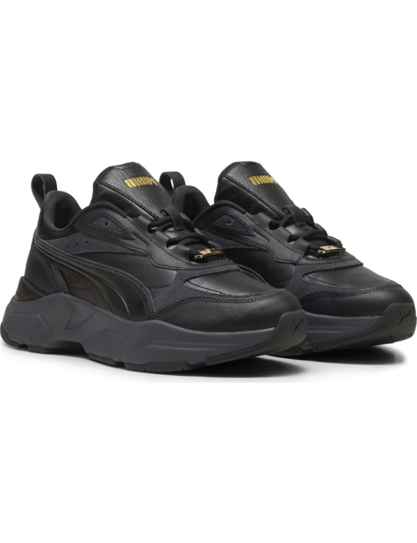 Puma - Puma preto treinadores sapatos femininos