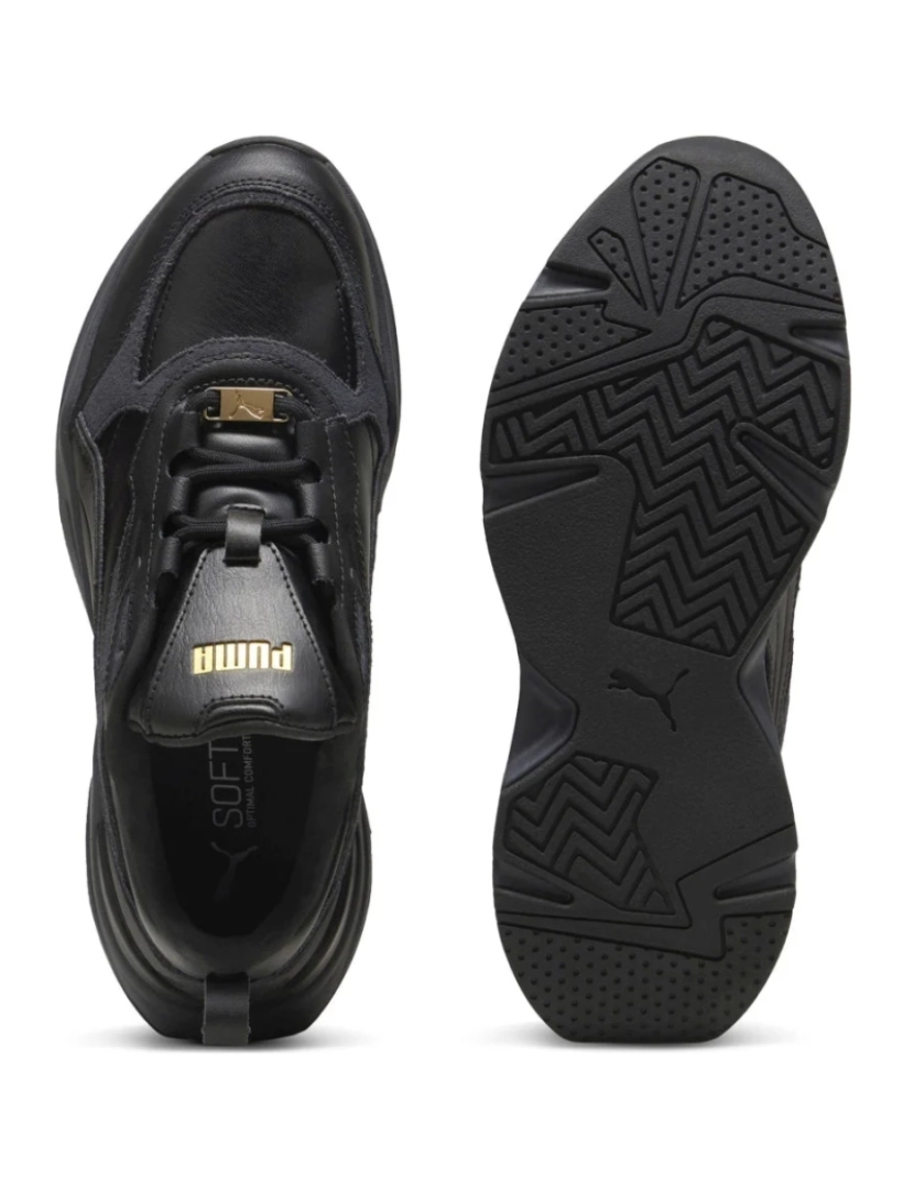 imagem de Puma preto treinadores sapatos femininos6