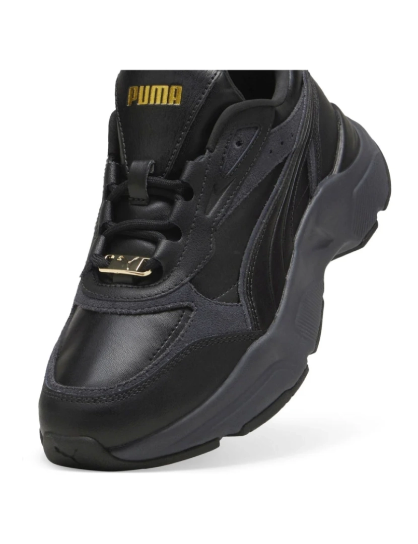 imagem de Puma preto treinadores sapatos femininos7