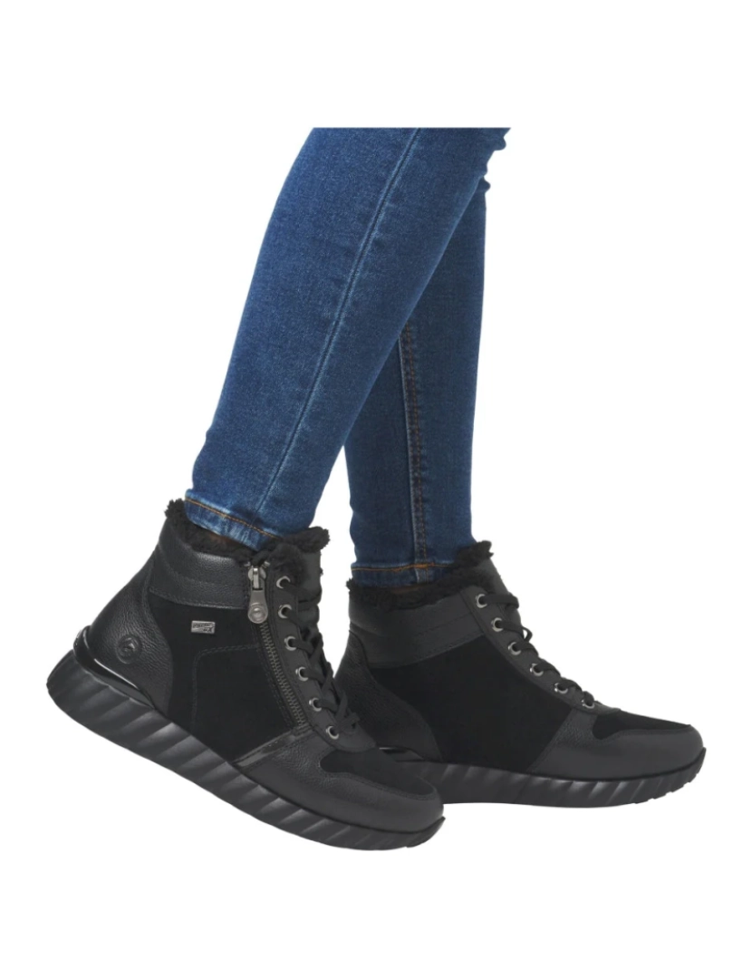 imagem de Remonte Preto Booties Calçados Femininos3