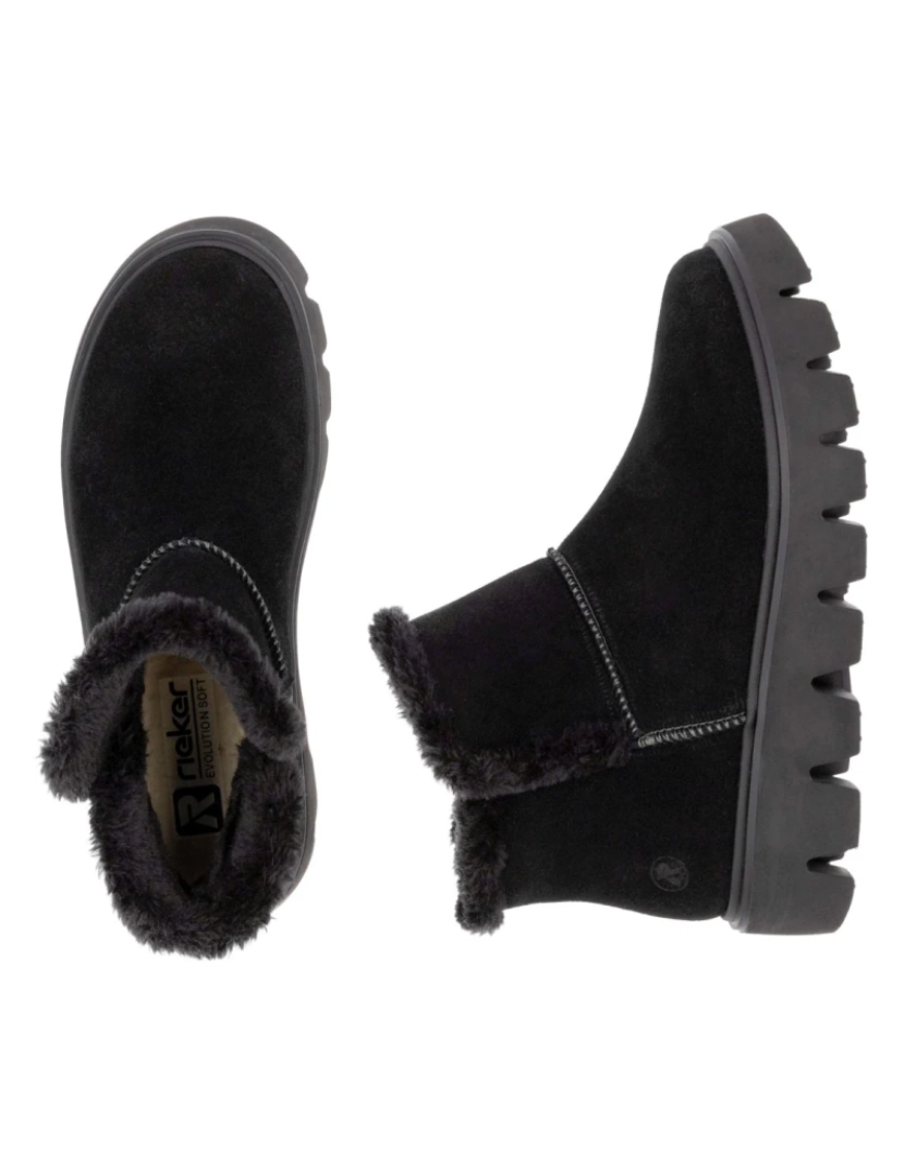 imagem de R-Evolução Preto Booties Calçados Femininos11