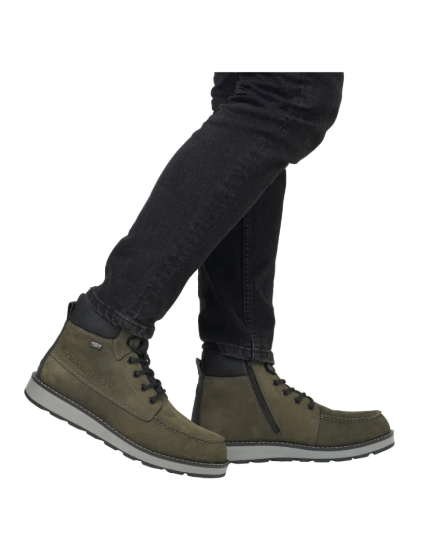 imagem de Rieker verde Booties sapatos masculinos3