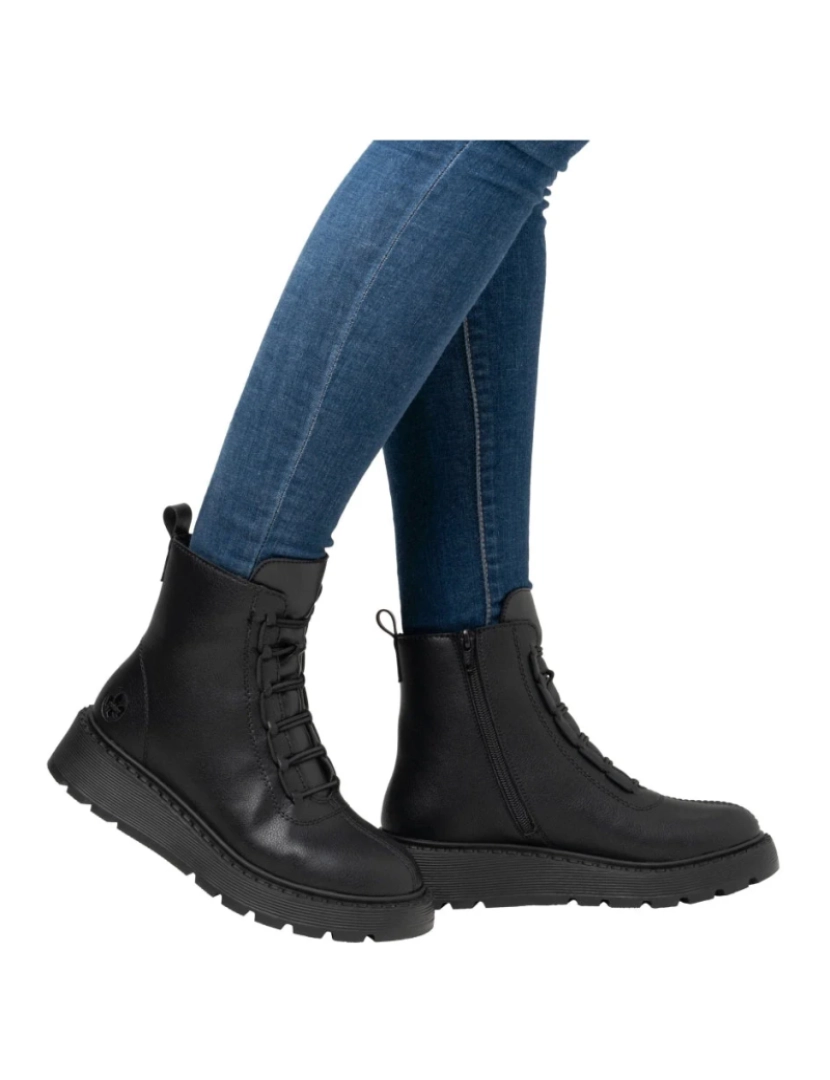 imagem de Rieker Preto Booties Calçados Femininos3