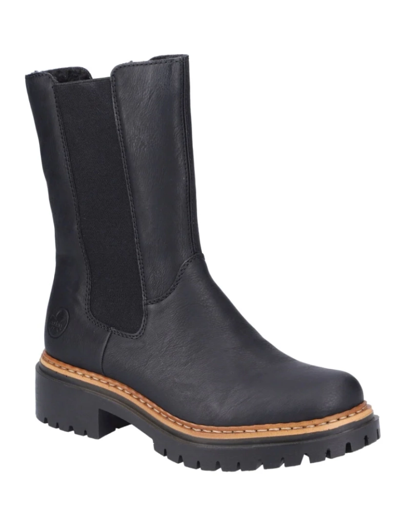 Rieker - Rieker Preto Booties Calçados Femininos