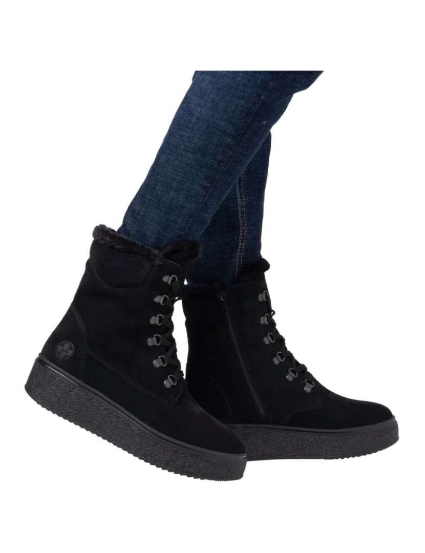 imagem de Rieker Preto Booties Calçados Femininos3