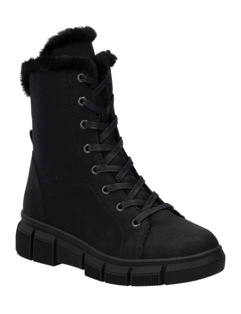 Rieker - Rieker Preto Booties Calçados Femininos