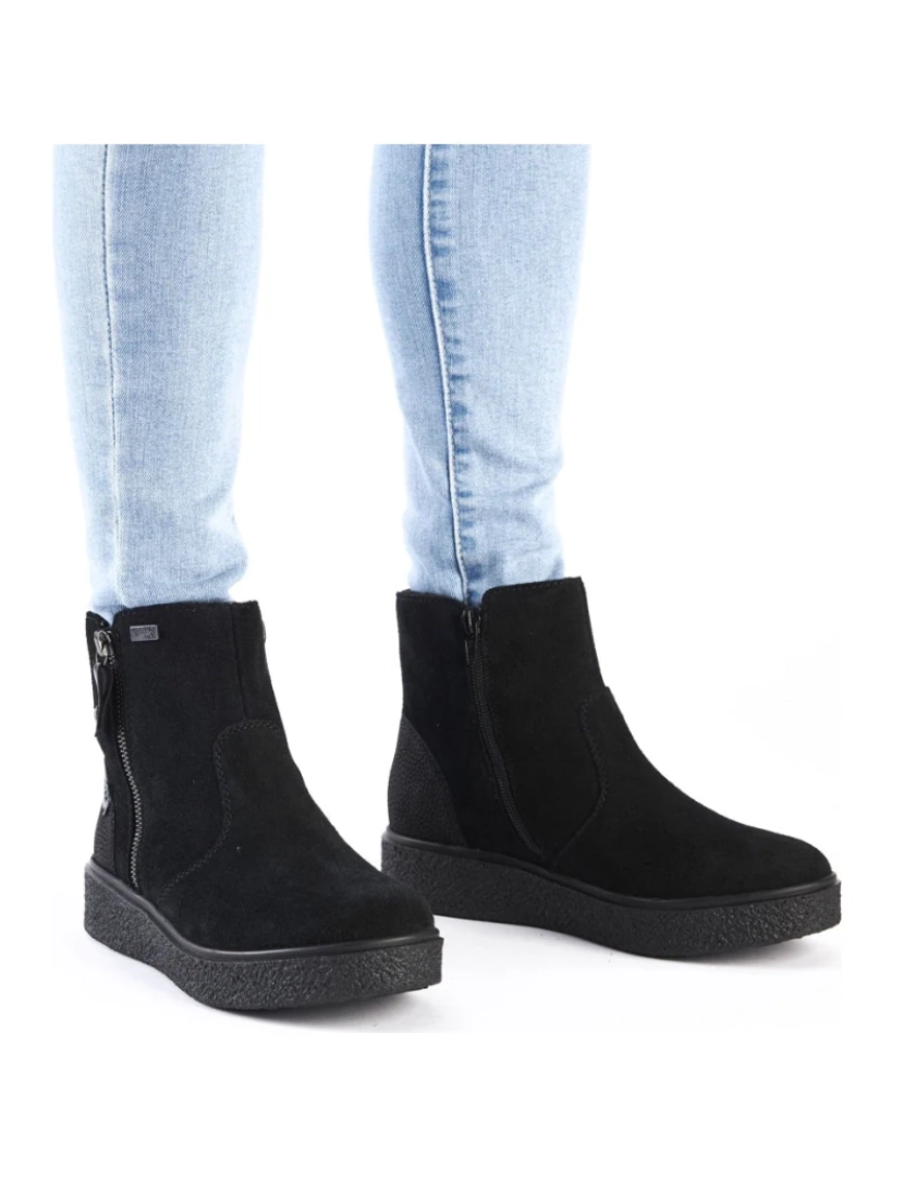 imagem de Rieker Preto Booties Calçados Femininos3