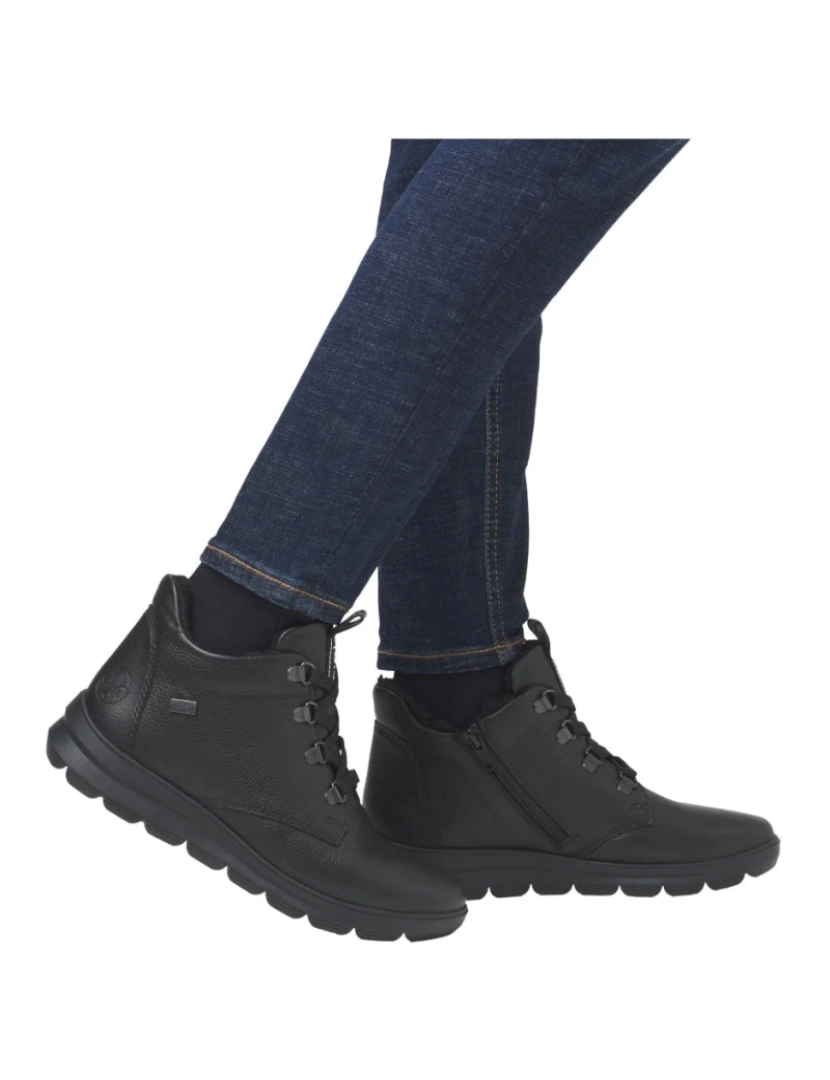 imagem de Rieker Preto Booties Calçados Femininos3