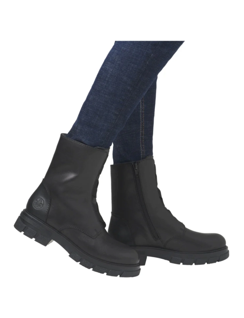 imagem de Rieker Preto Booties Calçados Femininos3