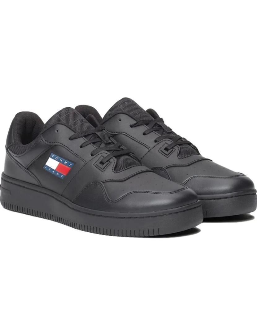 imagem de Tommy Jeans Black Trainers Calçados Masculinos2