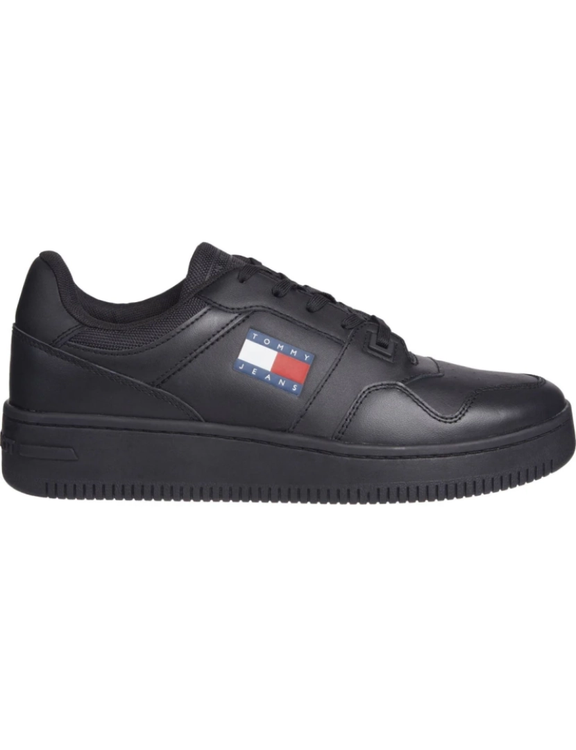 imagem de Tommy Jeans Black Trainers Calçados Masculinos3