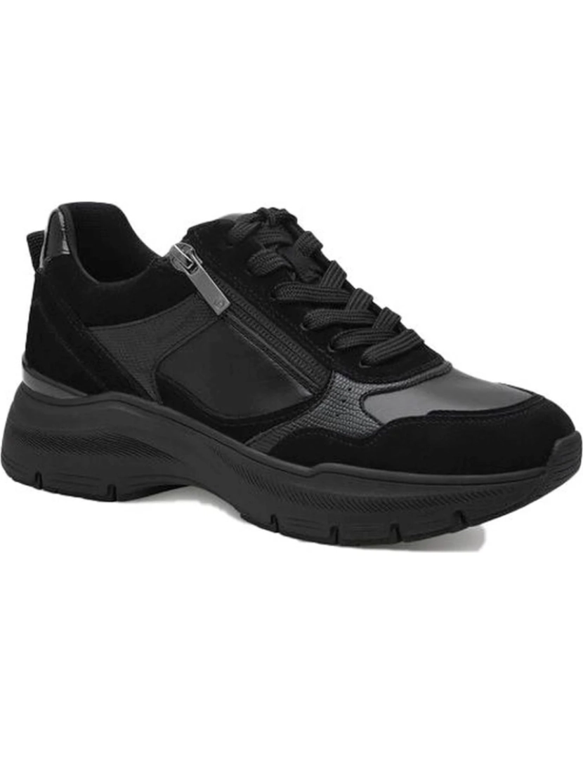 Tamaris - Tamaris Preto Trainers sapatos femininos