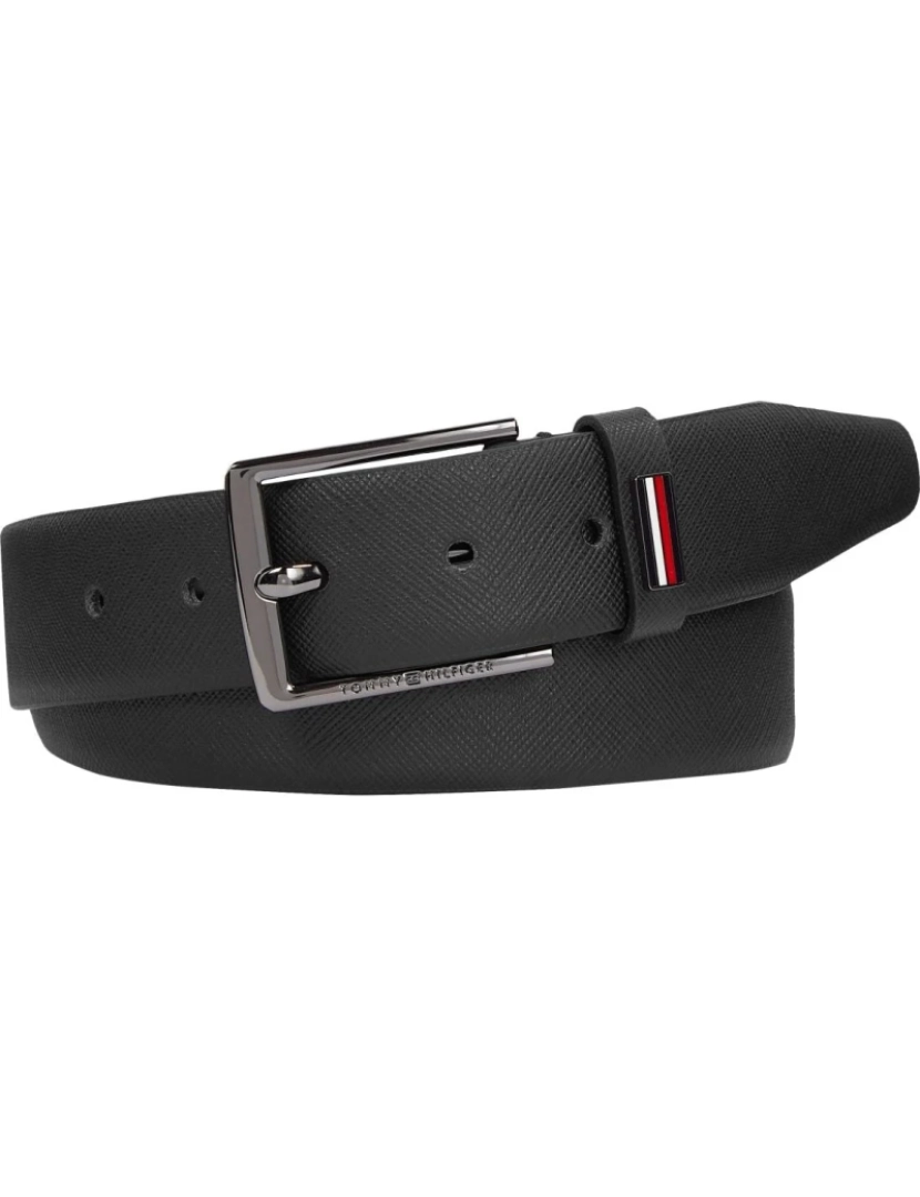 Tommy Hilfiger - Tommy Hilfiger Black Belts Mens Acessórios