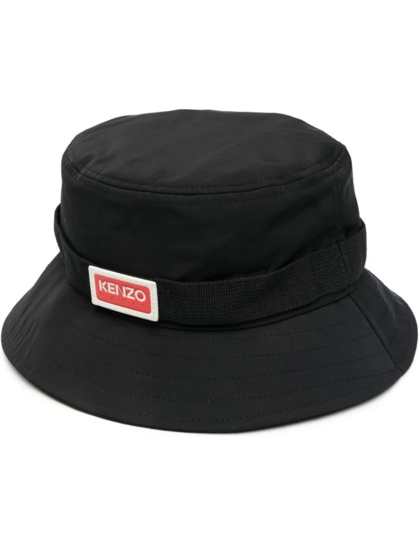 imagem de Kenzo Black Bucket Chapéus Mens Acessórios2