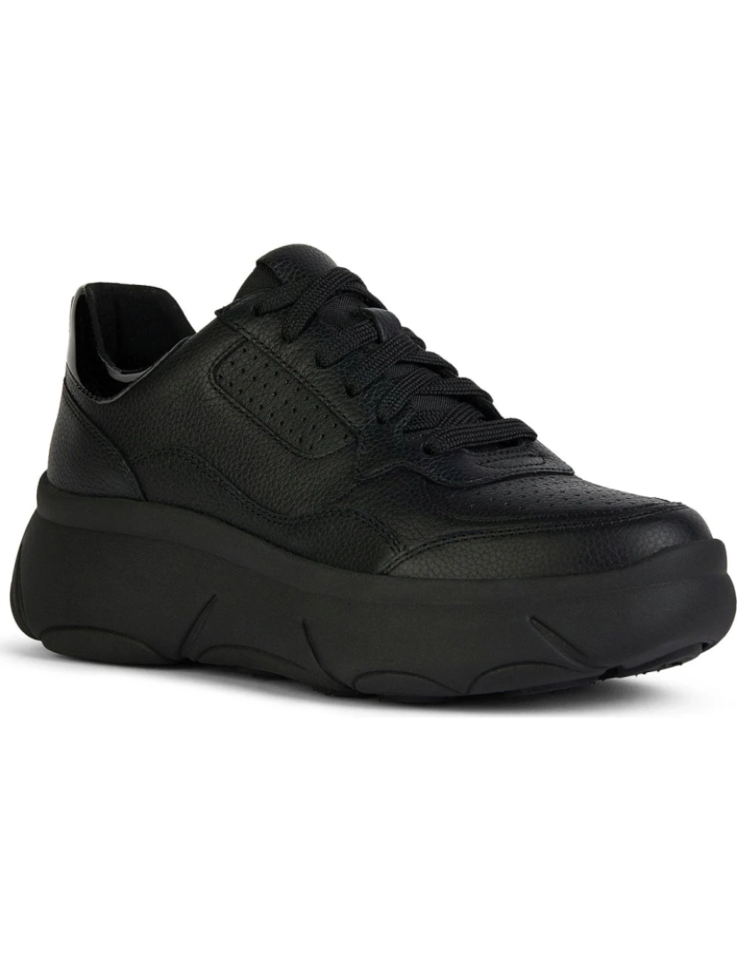 Geox - Geox Black Trainers Calçados Femininos