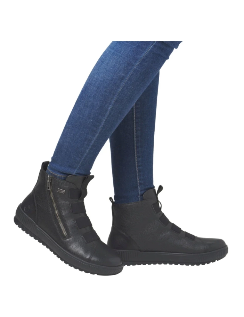 imagem de Remonte Preto Booties Calçados Femininos3