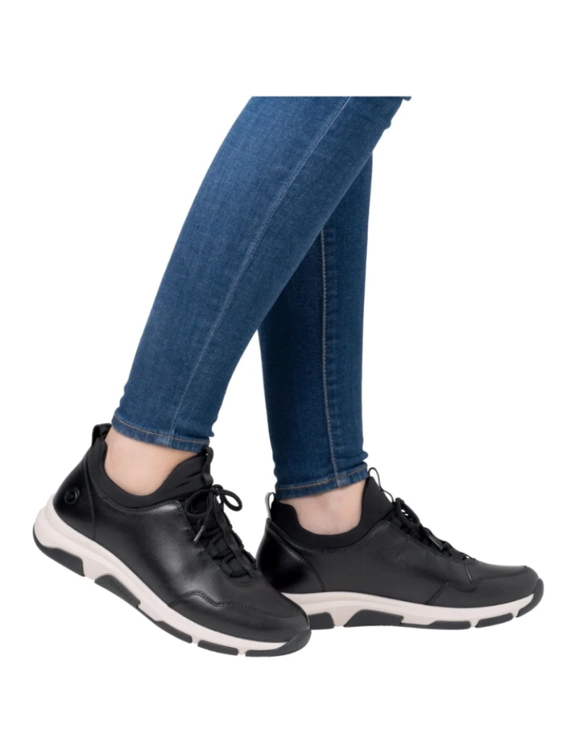 imagem de Remonte preto treinadores sapatos femininos3