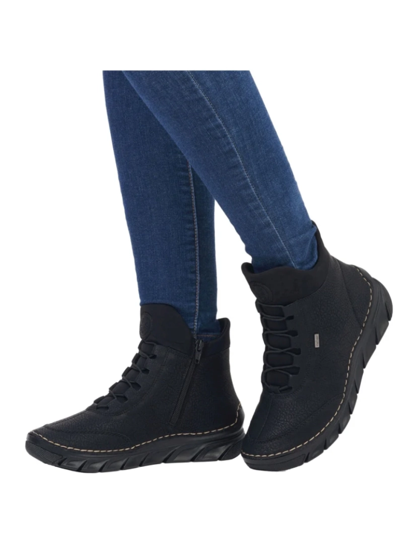 imagem de Rieker Preto Booties Calçados Femininos3