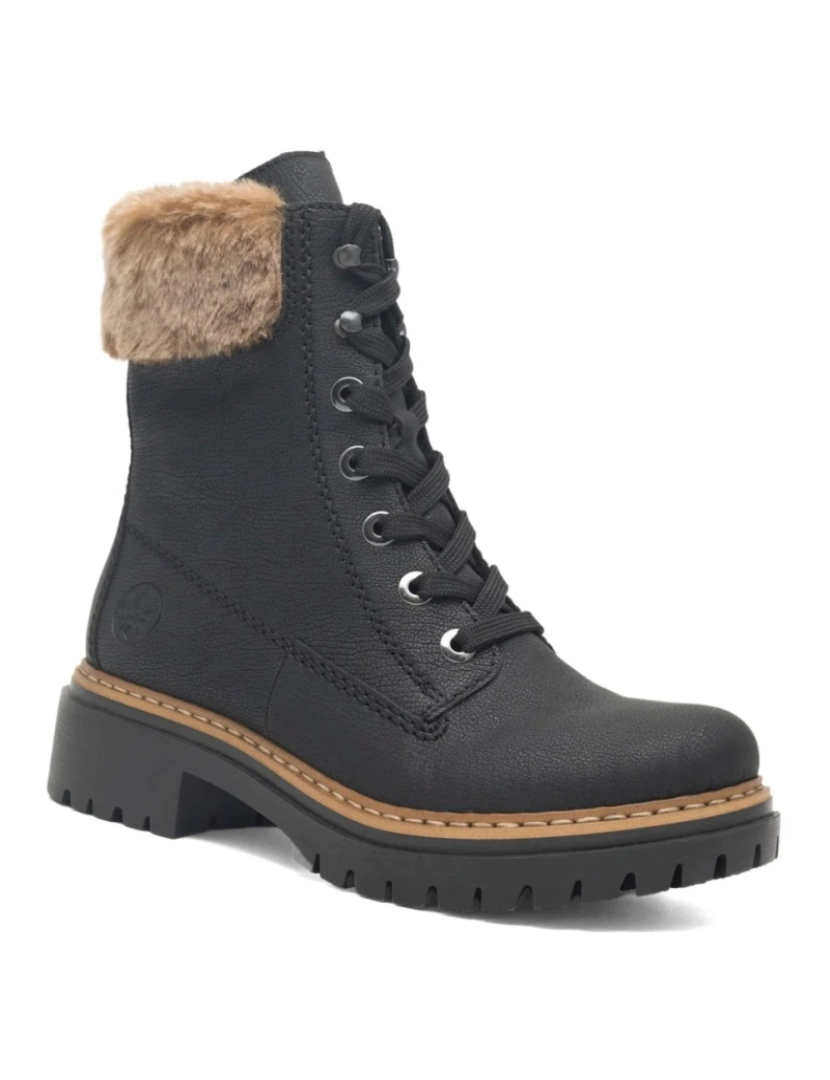 Rieker - Rieker Preto Booties Calçados Femininos