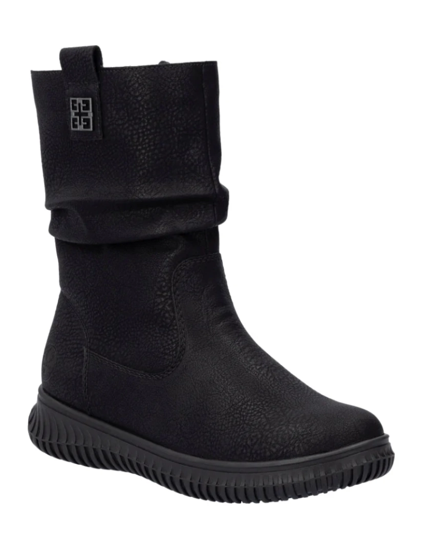 Rieker - Rieker Preto Booties Calçados Femininos