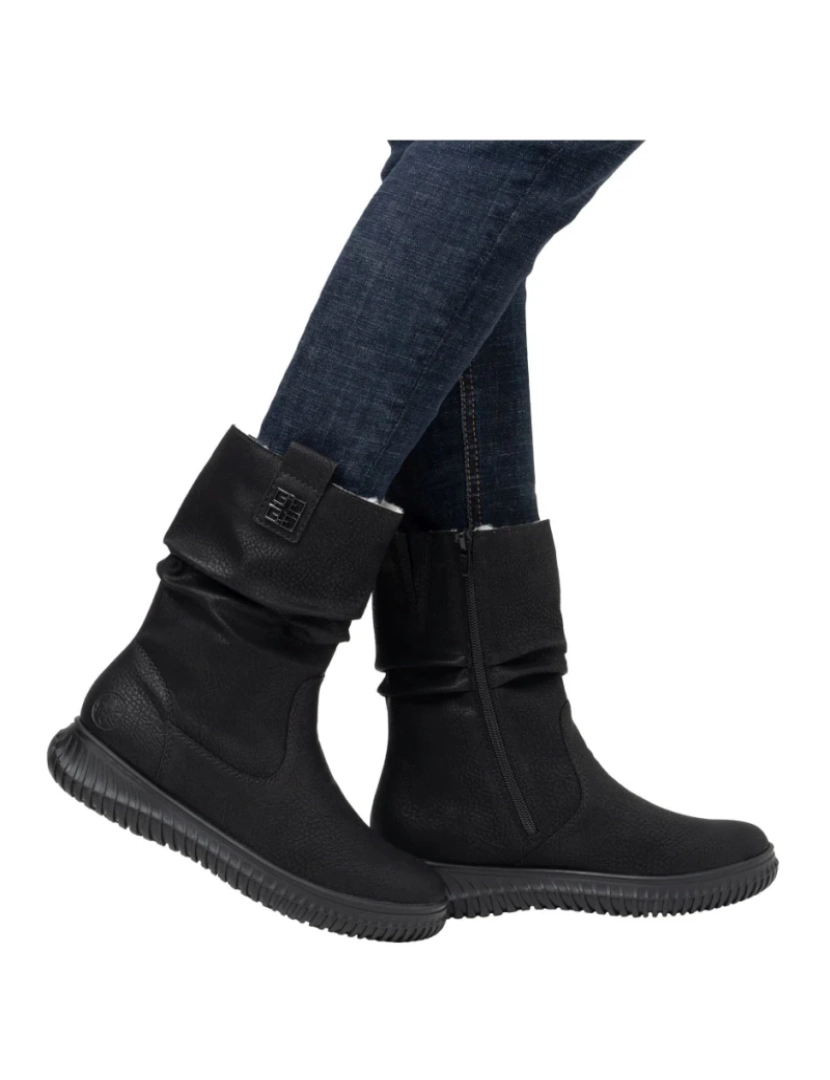 imagem de Rieker Preto Booties Calçados Femininos3