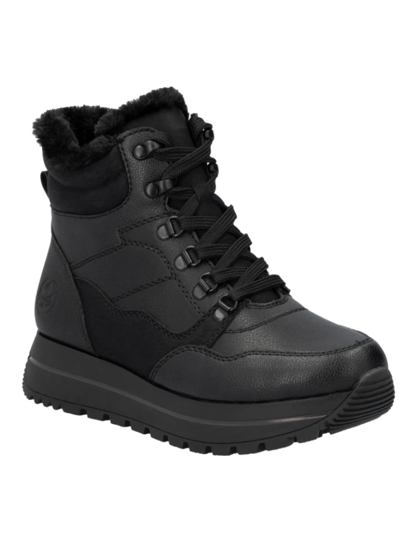 Rieker - Rieker Preto Booties Calçados Femininos