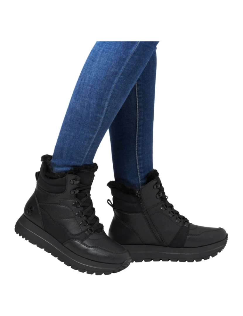 imagem de Rieker Preto Booties Calçados Femininos3