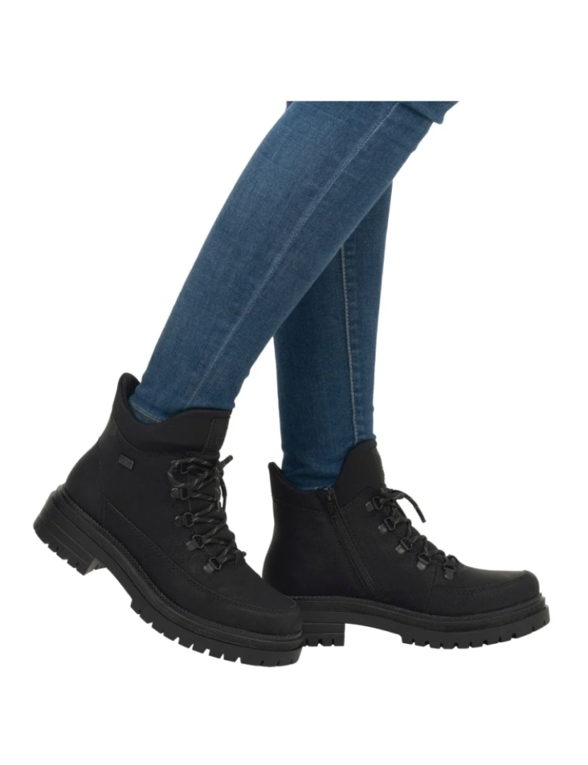 imagem de Rieker Preto Booties Calçados Femininos3