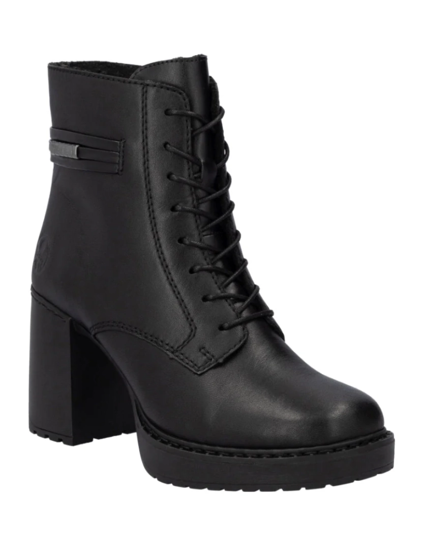 Rieker - Rieker Preto Booties Calçados Femininos