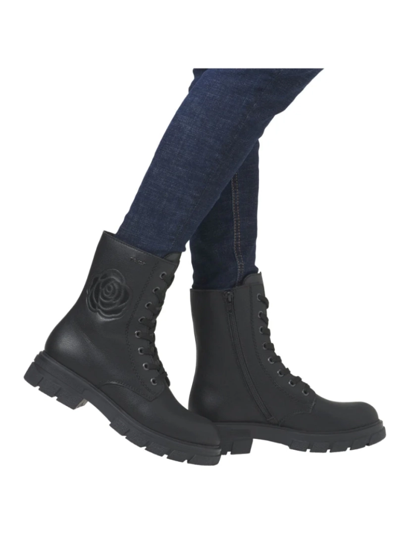 imagem de Rieker Preto Booties Calçados Femininos3