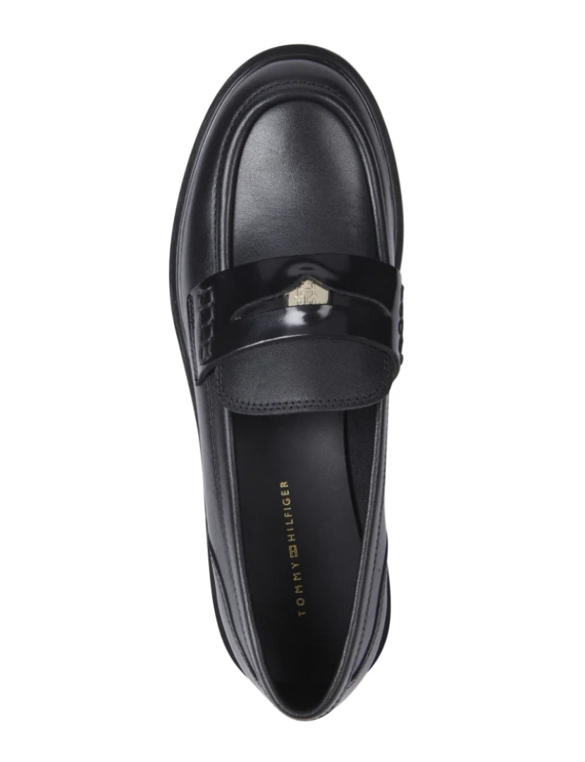 imagem de Tommy Hilfiger Black Loafers sapatos femininos4