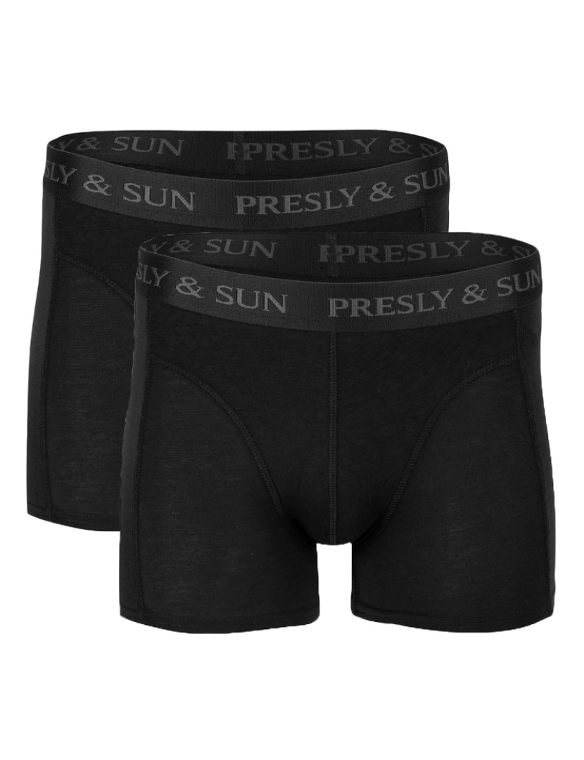 Presly & Sun - Presly & Sun Robert 2-Pack Boxers Negro