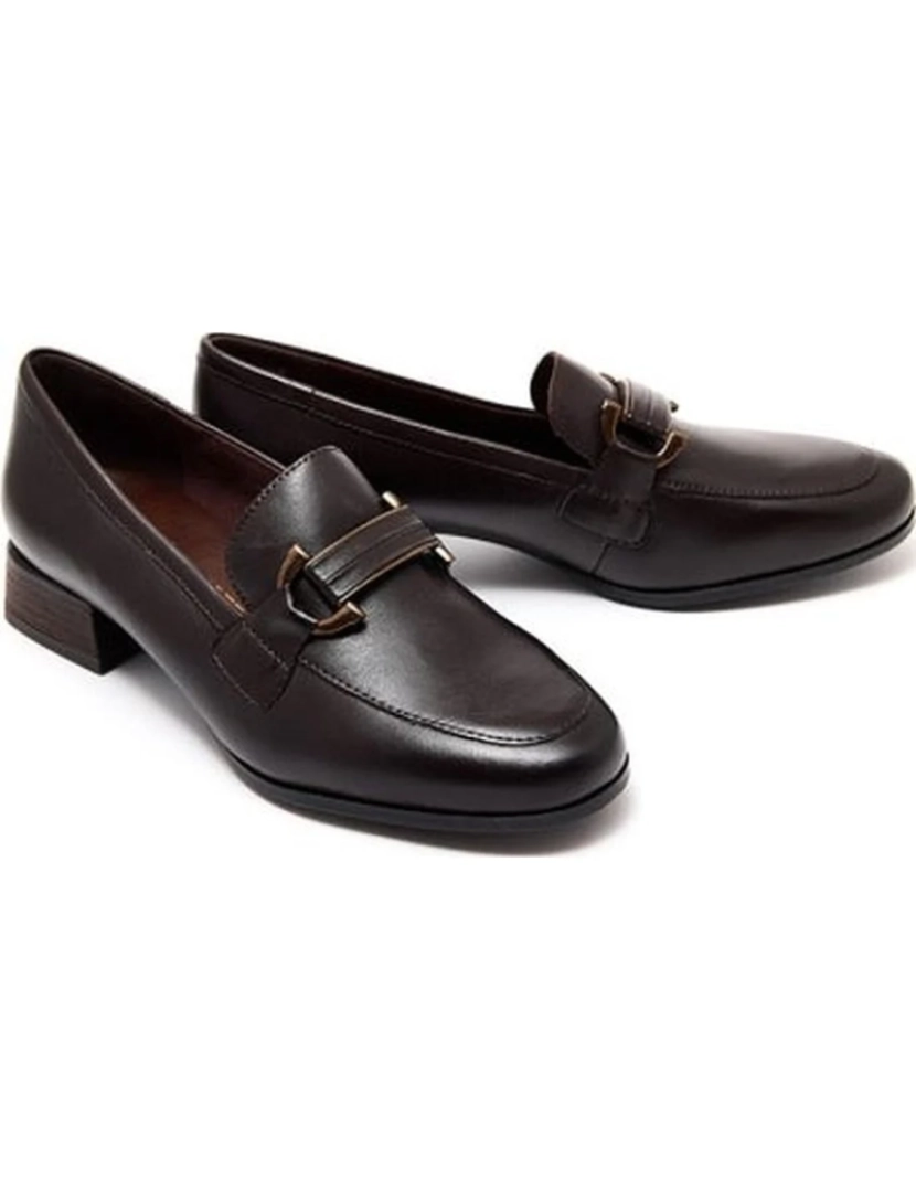 imagem de Marco Tozzi Brown Loafers sapatos femininos3