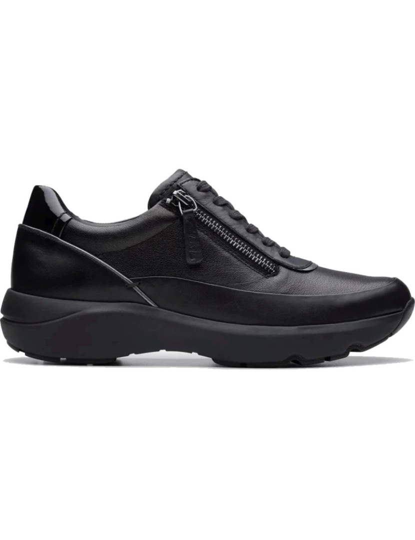 imagem de Clarks Preto Trainers sapatos femininos3