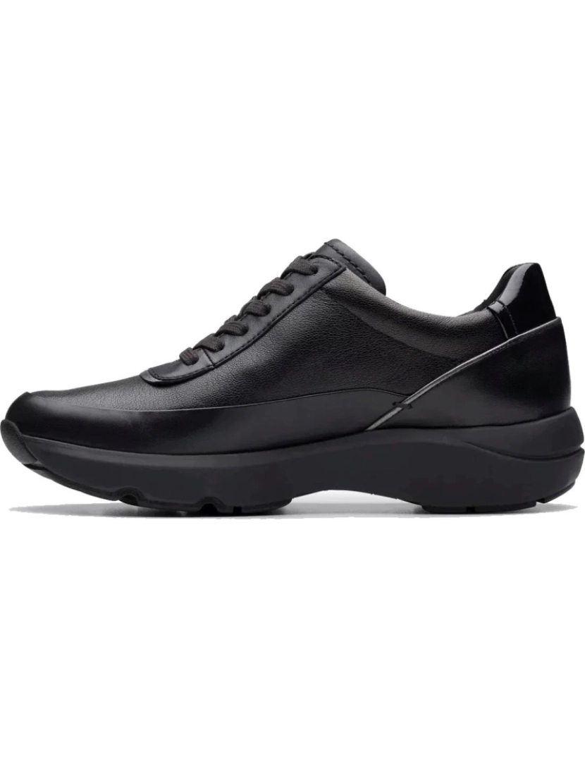 imagem de Clarks Preto Trainers sapatos femininos4