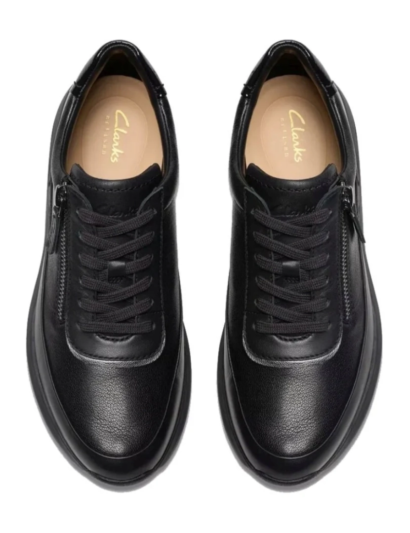 imagem de Clarks Preto Trainers sapatos femininos6