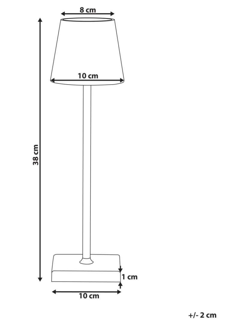 imagem de Candeeiro de mesa sem fios cinzento escuro em alumínio para interiores e exteriores modernos com interruptor táctil carregamento via cabo USB2