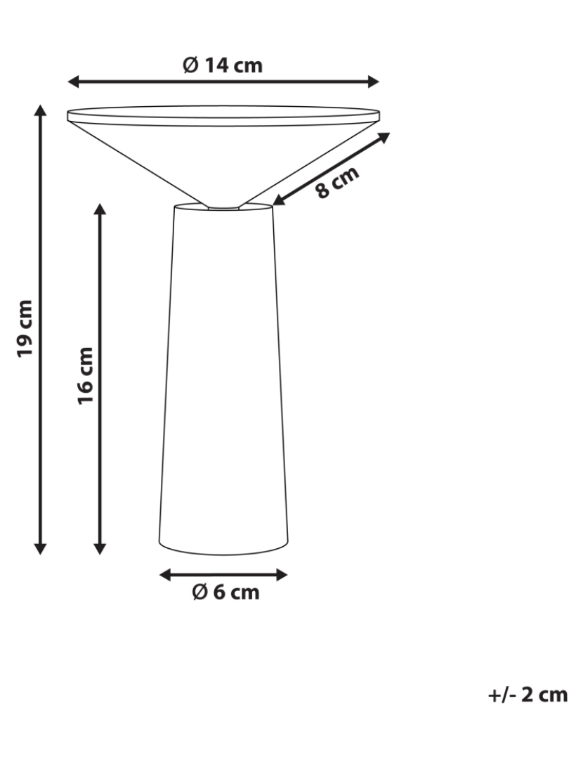 imagem de Candeeiro de mesa em ferro branco peça moderna para interiores e exteriores2