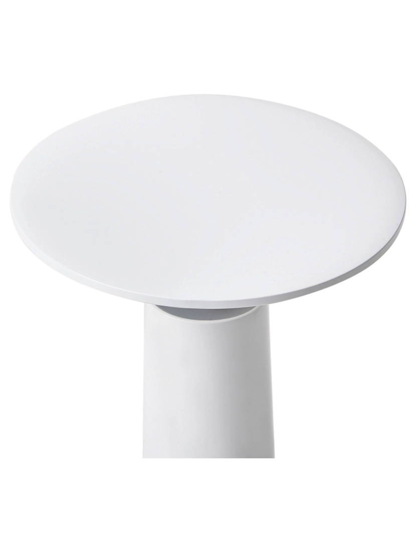 imagem de Candeeiro de mesa em ferro branco peça moderna para interiores e exteriores5