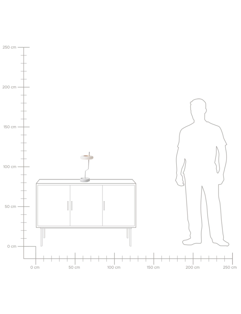 imagem de Candeeiro de mesa em alumínio branco sem fios para interiores e exteriores formato anel estilo moderno8